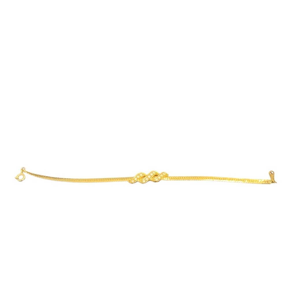 Avon “Sparkle Twist” Gold-Tone Bracelet 7 1/2” NIB 1986